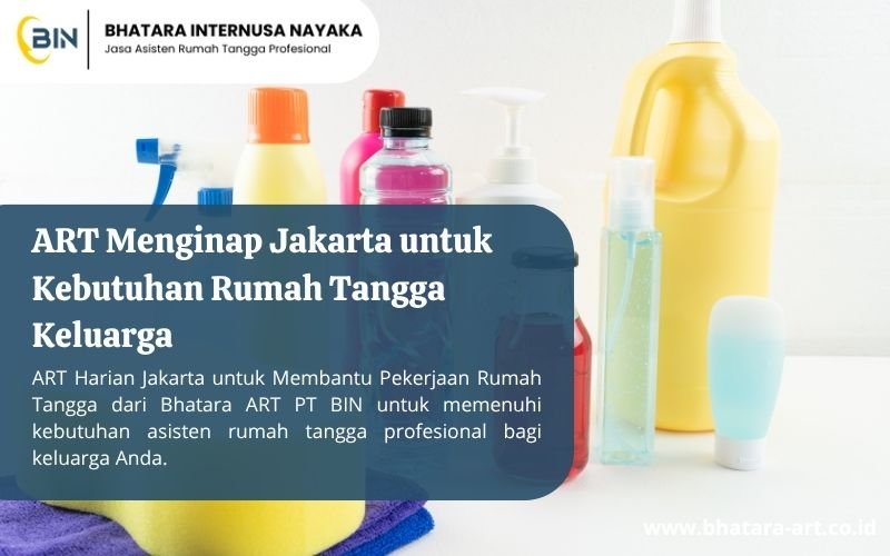 ART Menginap Jakarta untuk Kebutuhan Rumah Tangga Keluarga
